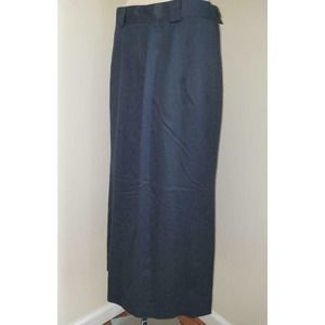 BANANA REPUBLIC Made Italy Navy Blue Long High Waist Riding Skirt 14 Vtg 10/12